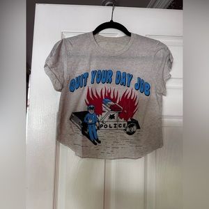 Wicked Clothes Tshirt - ACAB, custom crop XS